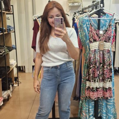 Calça Jeans Skinny Capri
