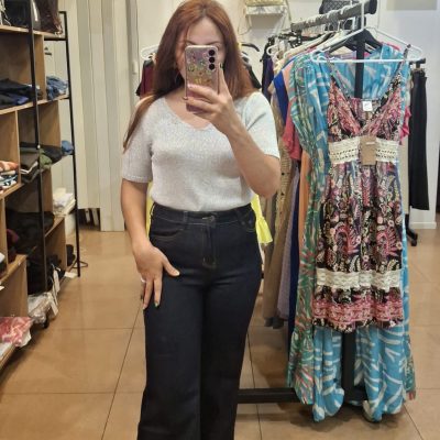 Calça Jeans Wide Leg