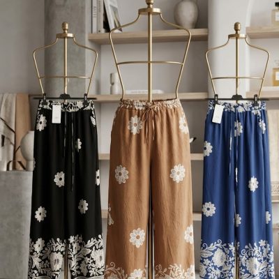 Calça Pantalona Floral